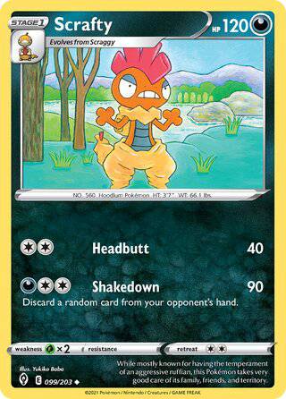 099/203 Scrafty - Uncommon - Collectible Madness