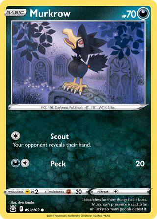 093/163 Murkrow - Common - Collectible Madness
