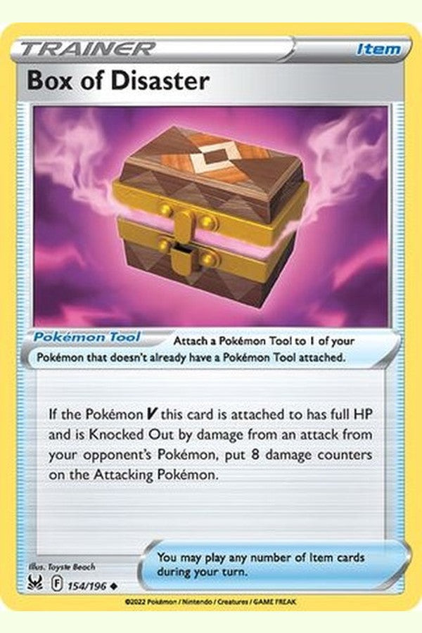 154/196 Box of Disaster - Uncommon Reverse Holo