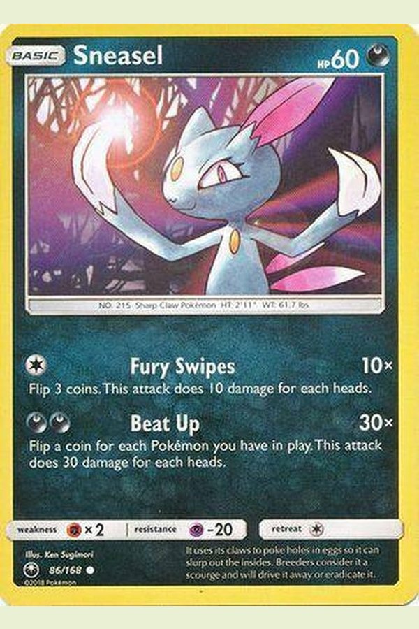 086 / 168 Sneasel - Common - Collectible Madness