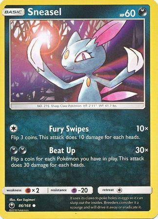 086 / 168 Sneasel - Common - Collectible Madness