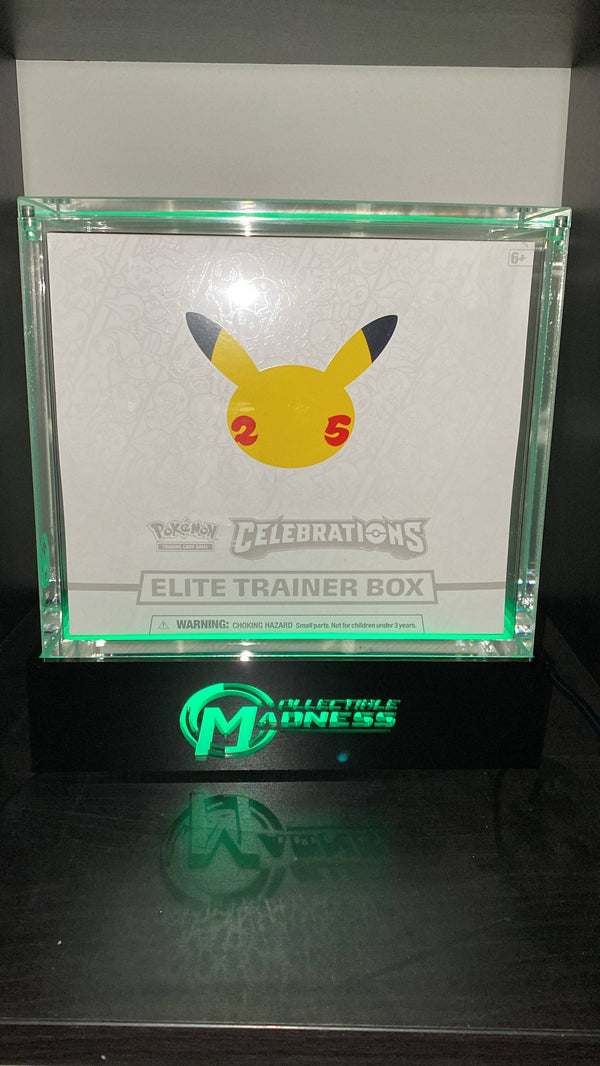 LED Acrylic Base - Elite Trainer Box - Collectible Madness