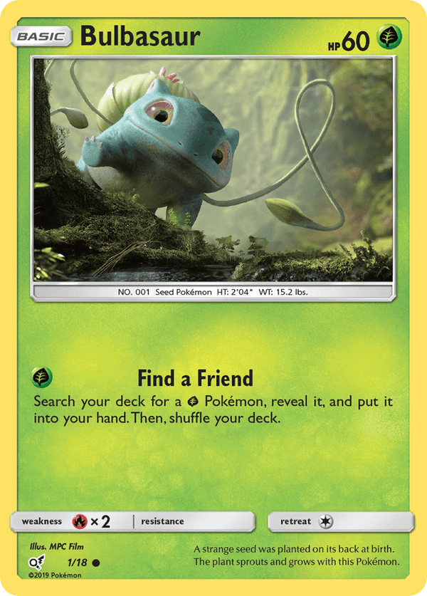 01 / 18 Bulbasaur - Common - Collectible Madness