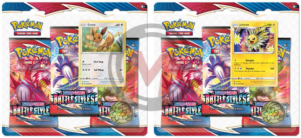 Pokemon - TCG - Battle Styles Three Pack Booster Blister - Collectible Madness