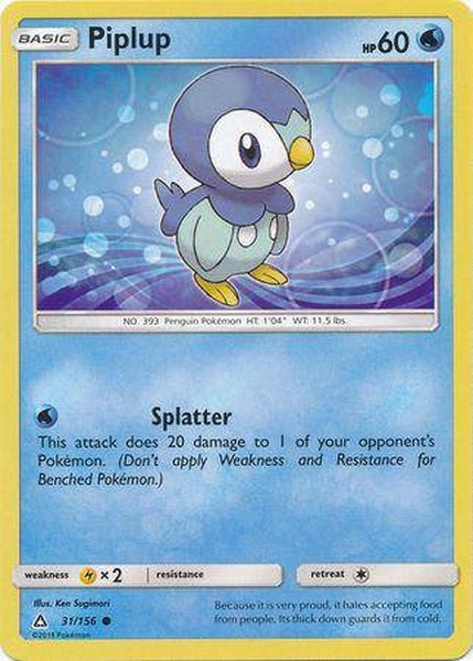 031 / 156 Piplup-Common - Collectible Madness