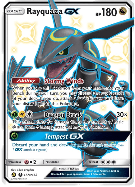 177a / 168 Shiny Rayquaza GX - Shiny Rare - Collectible Madness