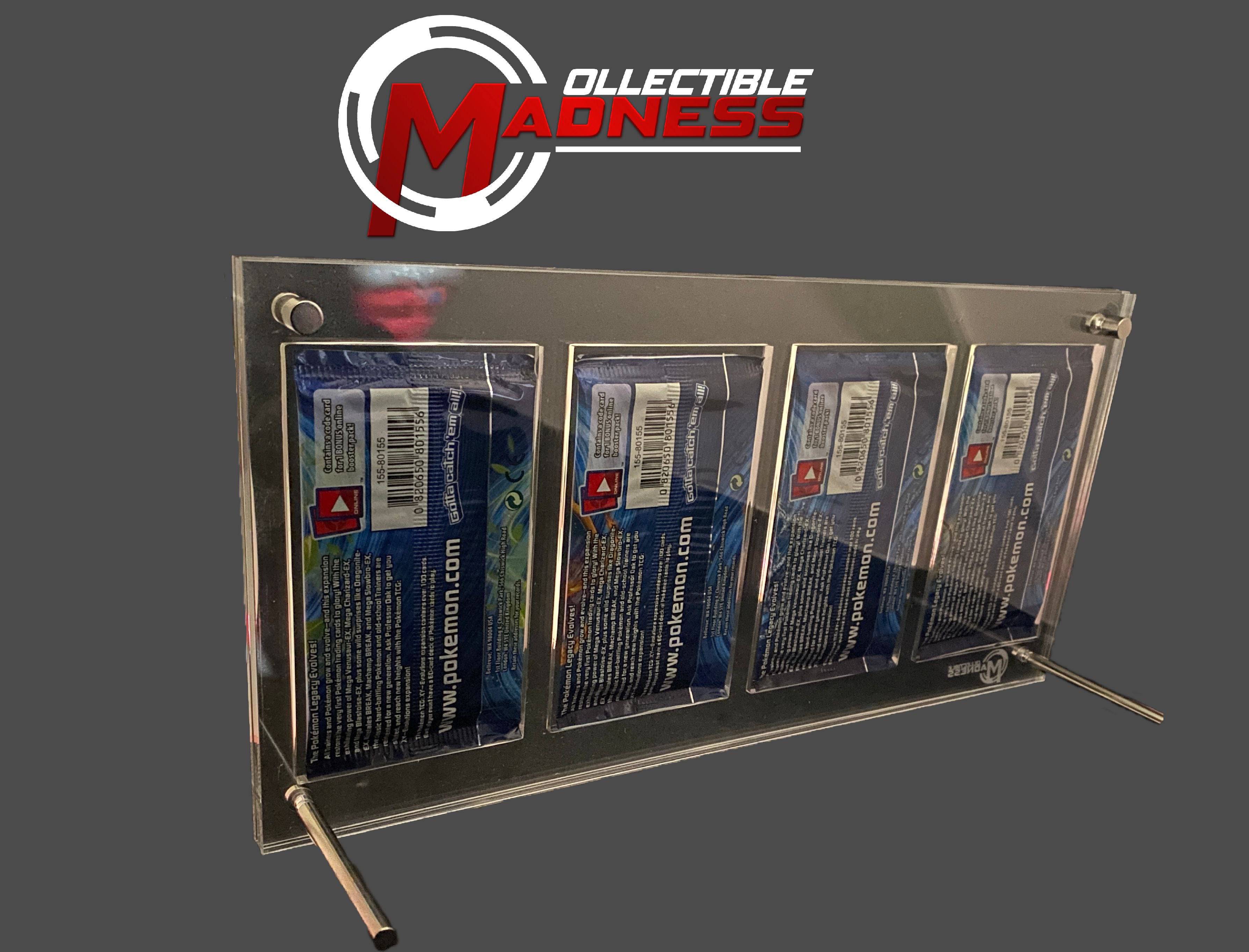Acrylic Storage and Display Case - 4x Booster Pack - Collectible Madness