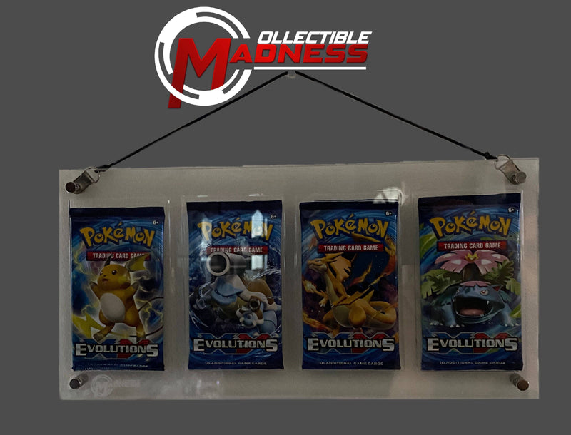 Acrylic Storage and Display Case - 4x Booster Pack - Collectible Madness