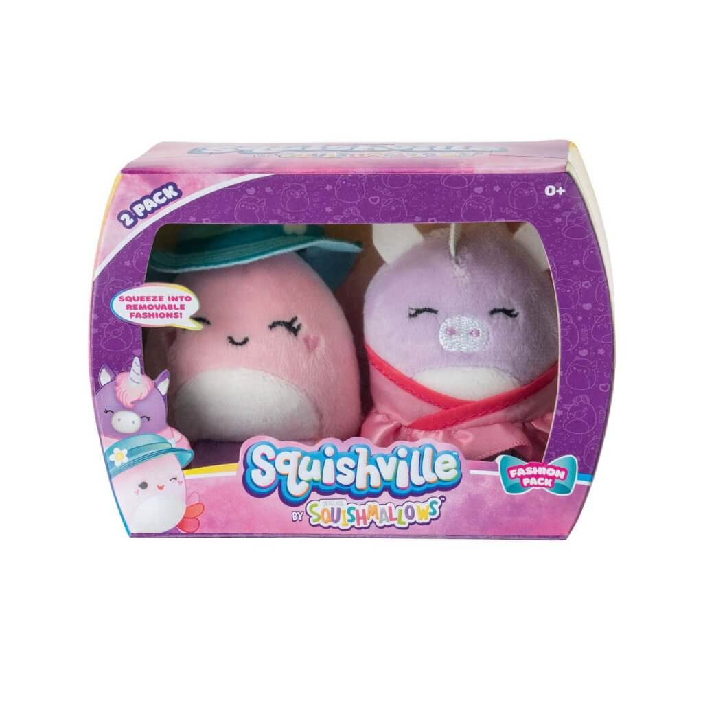 SQUISHMALLOWS SQUISHVILLE - Mini Plush (Squishville Mini Squishmallow 2 Pack)(Asst) - Collectible Madness