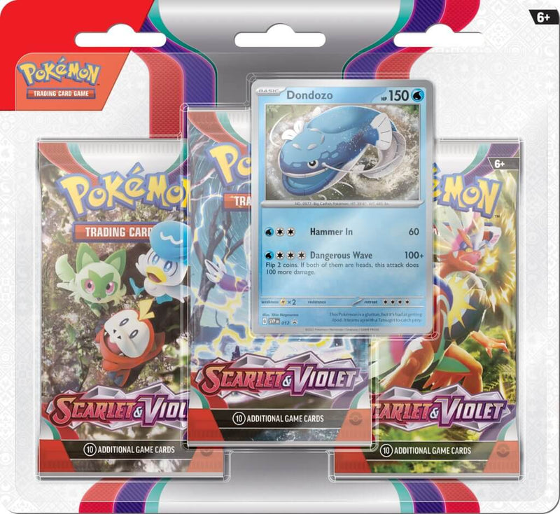Pokemon - TCG - Scarlet & Violet Three Pack Booster Blister - Collectible Madness