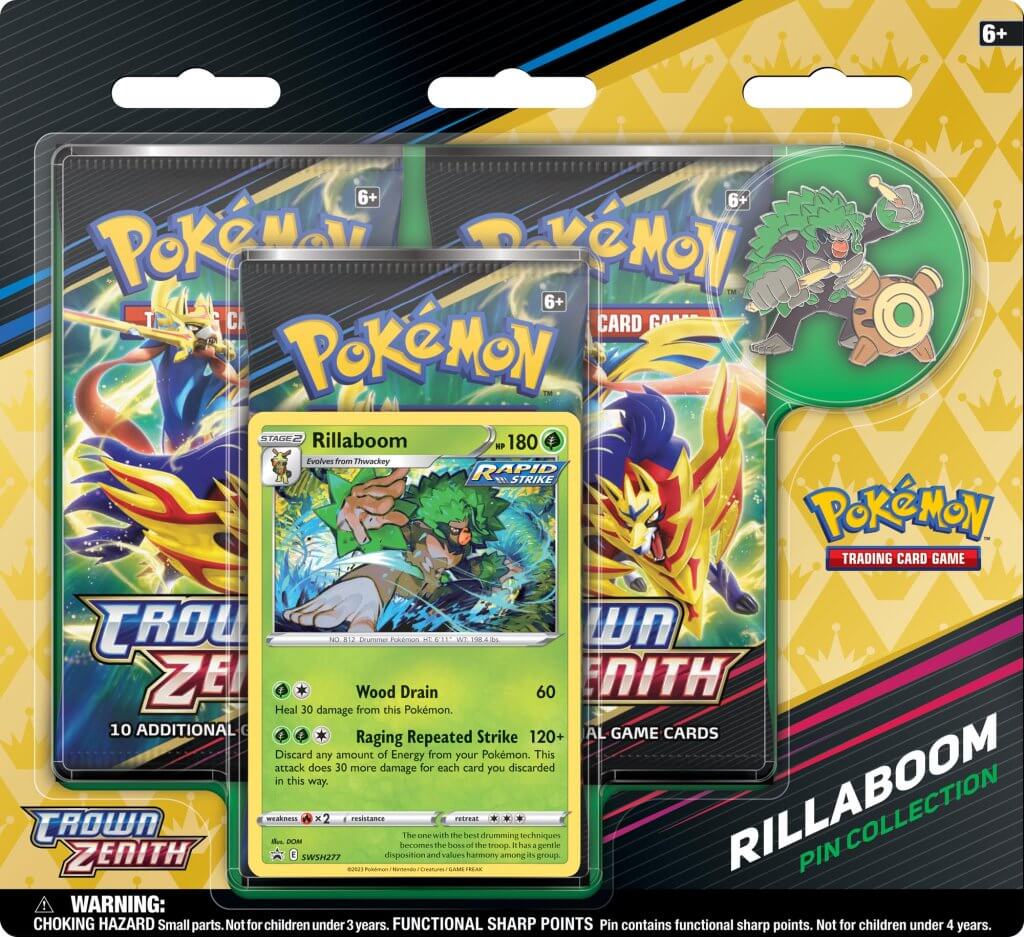 Pokemon - TCG - Crown Zenith Pin Blister - Collectible Madness