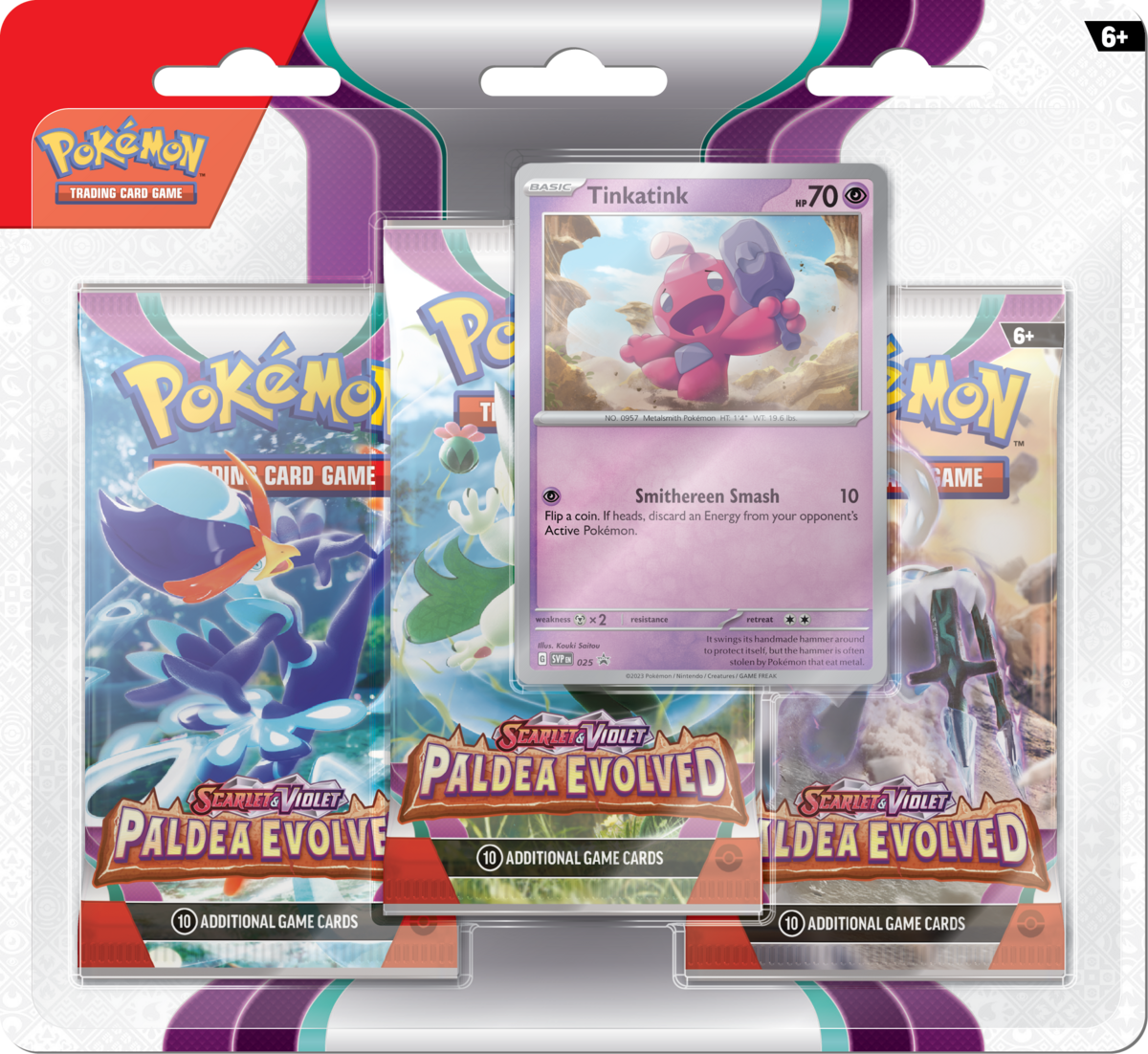 Pokemon - TCG - Paldea Evolved Three Pack Booster Blister - Collectible Madness