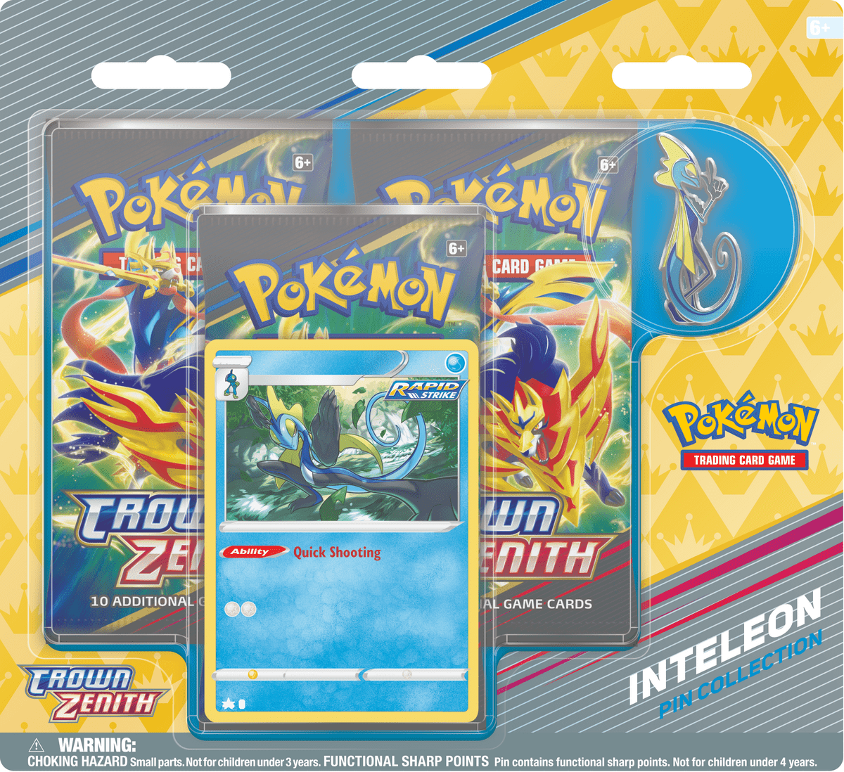 Pokemon - TCG - Crown Zenith Pin Blister - Collectible Madness