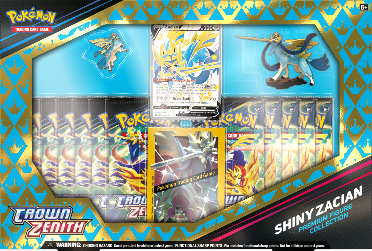 Pokemon - TCG - Crown Zenith Shiny Zacian/Zamazenta Figure Box - Collectible Madness