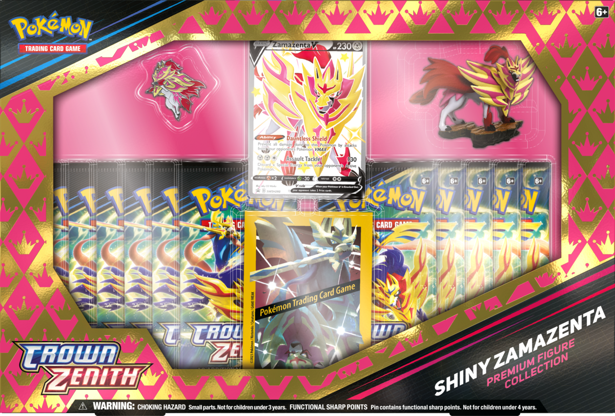 Pokemon - TCG - Crown Zenith Shiny Zacian/Zamazenta Figure Box - Collectible Madness