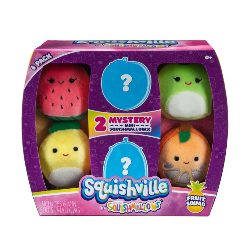 SQUISHMALLOWS SQUISHVILLE - Mini Plush (Squishville Mini Squishmallow 6 Pack)(Asst) - Collectible Madness