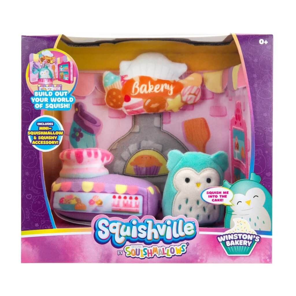 SQUISHMALLOWS SQUISHVILLE - Medium Soft Playset (Squishville Play Scene Asst) - Collectible Madness