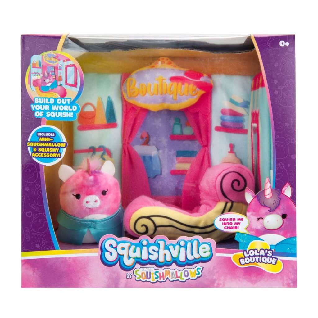 SQUISHMALLOWS SQUISHVILLE - Medium Soft Playset (Squishville Play Scene Asst) - Collectible Madness