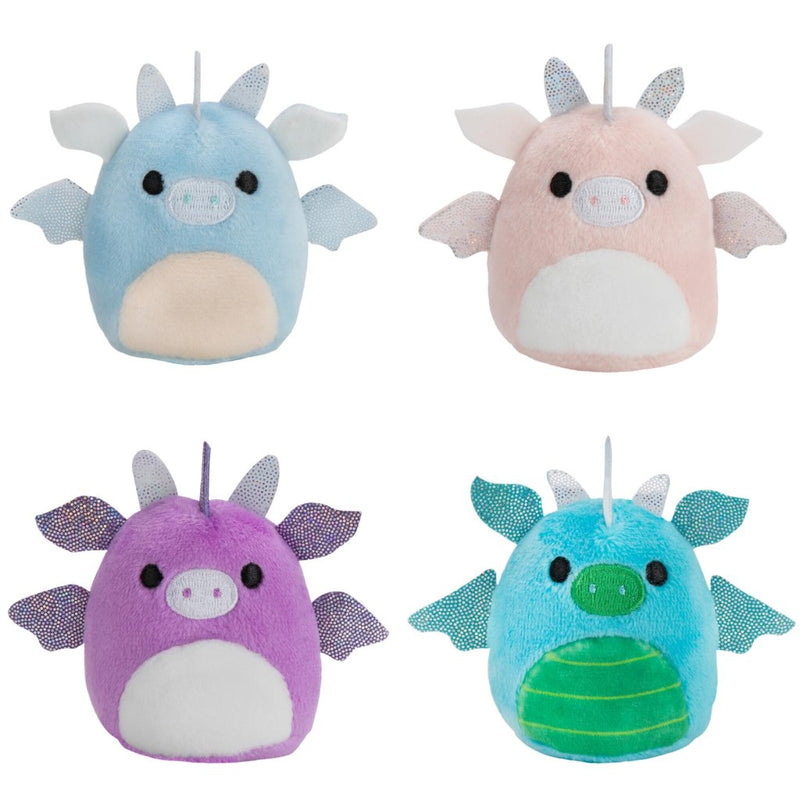 SQUISHMALLOWS SQUISHVILLE - Mini Plush (Squishville Mini Squishmallow 4 Pack)(Dragons) - Collectible Madness