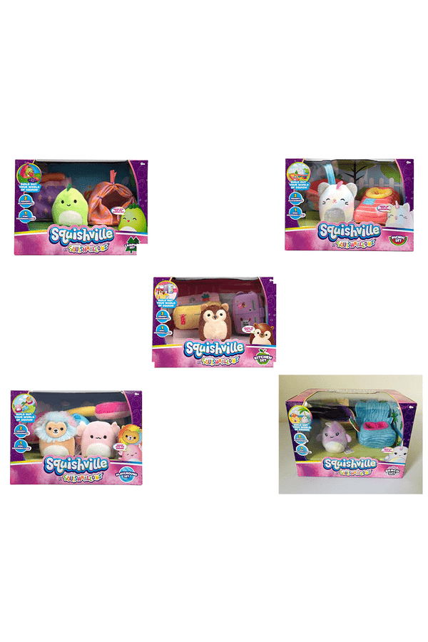SQUISHMALLOWS SQUISHVILLE - Mini Plush (Squishville Accessory Set) (Asst) - Collectible Madness