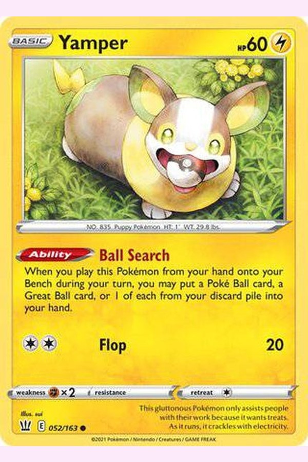 052/163 Yamper - Common - Collectible Madness