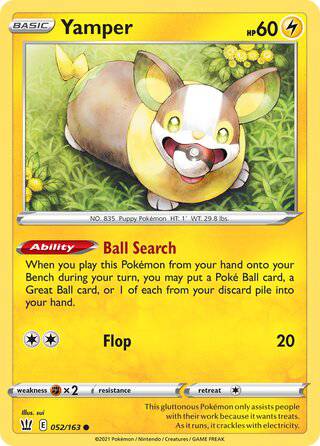 052/163 Yamper - Common - Collectible Madness