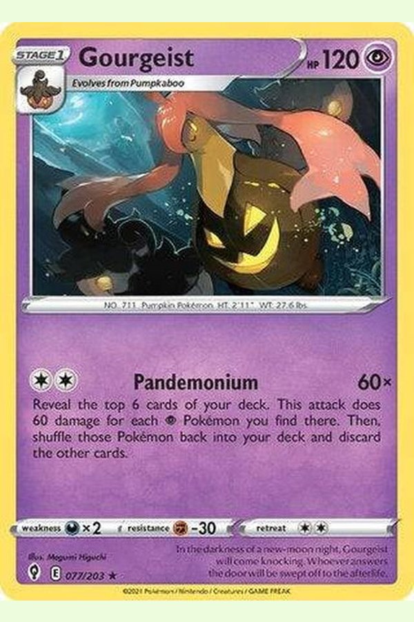 077/203 Gourgeist - Rare Reverse Holo - Collectible Madness