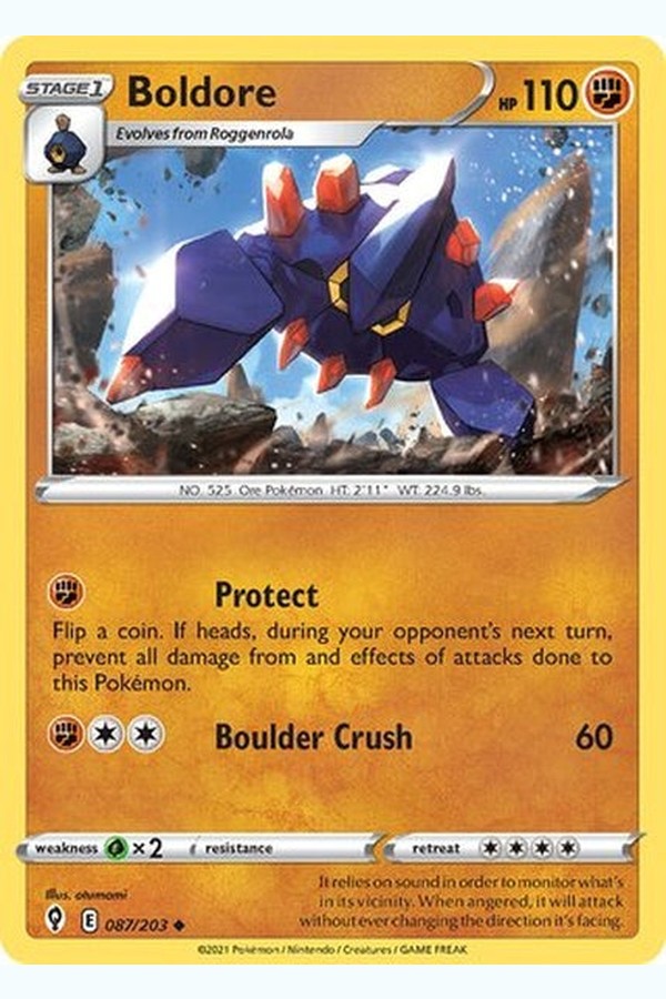 087/203 Boldore - Uncommon - Collectible Madness