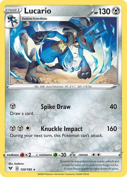 120/185 Lucario - Rare - Collectible Madness