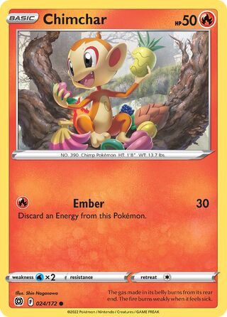024/172 Chimchar - Common - Collectible Madness