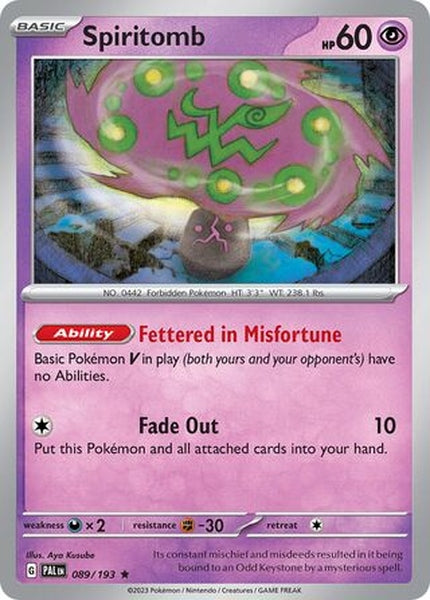 089/193 Spiritomb - Rare Holo