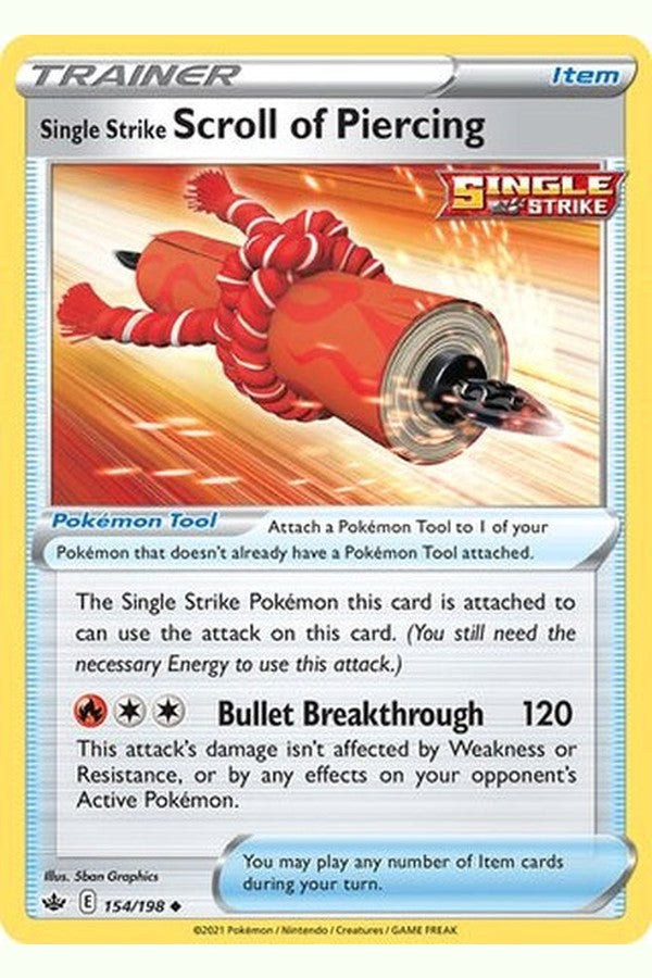 154/198 Single Strike Scroll of Piercing - Uncommon - Collectible Madness