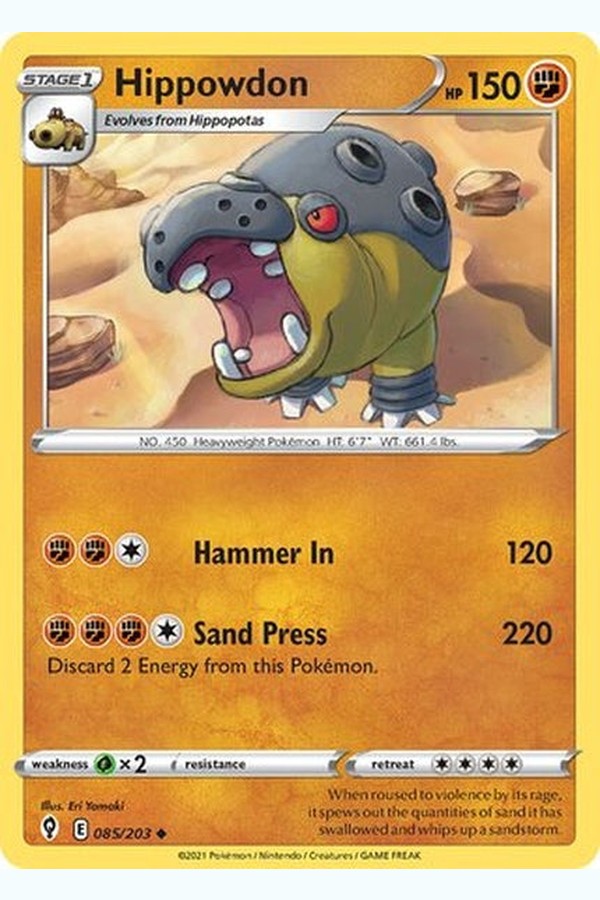 085/203 Hippowdon - Uncommon - Collectible Madness