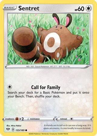 135/189 Sentret - Common - Collectible Madness