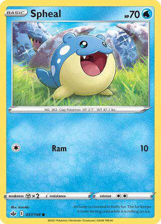037/198 Spheal - Common - Collectible Madness