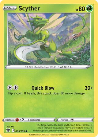 005/189 Scyther - Common - Collectible Madness