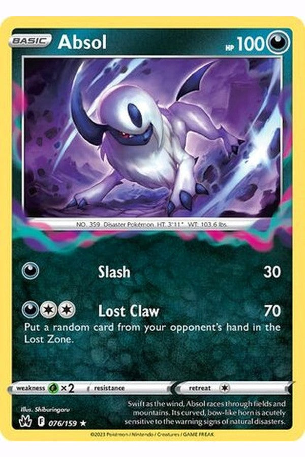 076/159 Absol - Rare Holo