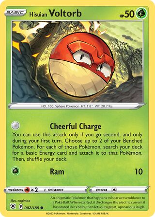 002/189 Hisuian Voltorb - Common - Collectible Madness