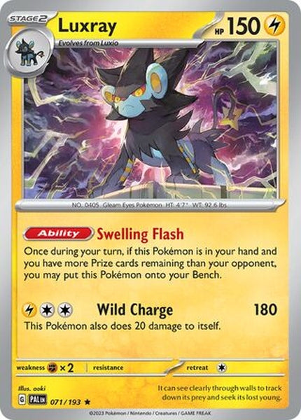 071/193 Luxray - Rare Holo