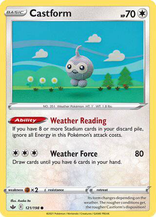 121/198 Castform - Common - Collectible Madness