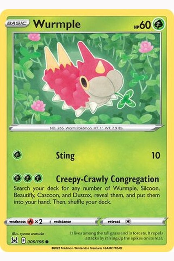 006/196 Wurmple - Common Reverse Holo