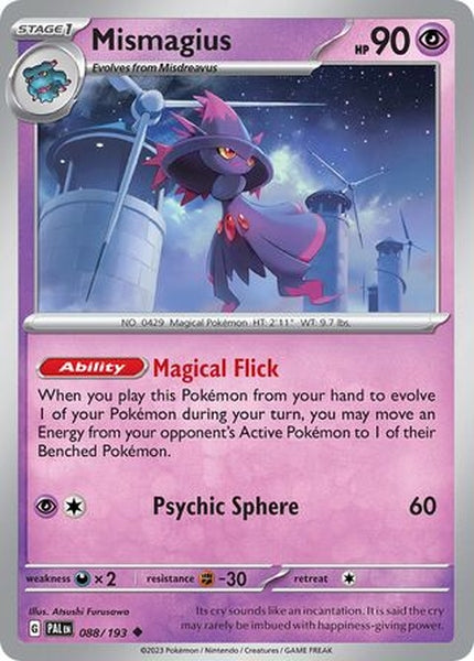 088/193 Mismagius - Uncommon Reverse Holo