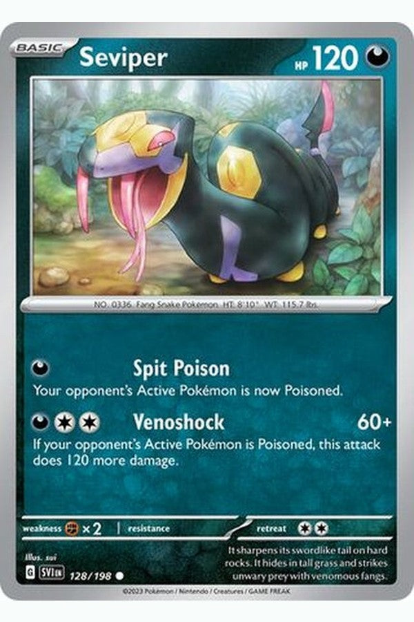 128/198 Seviper - Common Reverse Holo