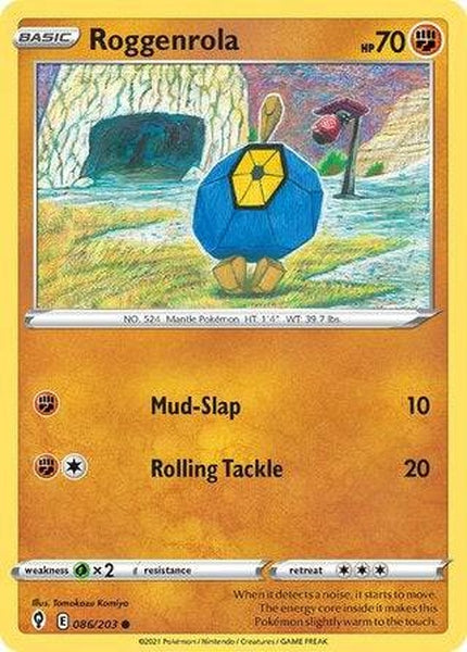 086/203 Roggenrola - Common Reverse Holo - Collectible Madness