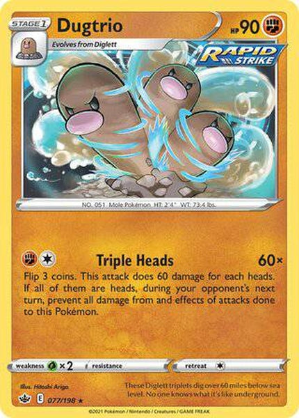 077/198 Dugtrio - Rare - Collectible Madness