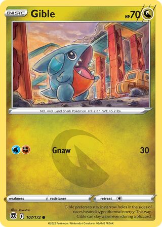 107/172 Gible - Common - Collectible Madness