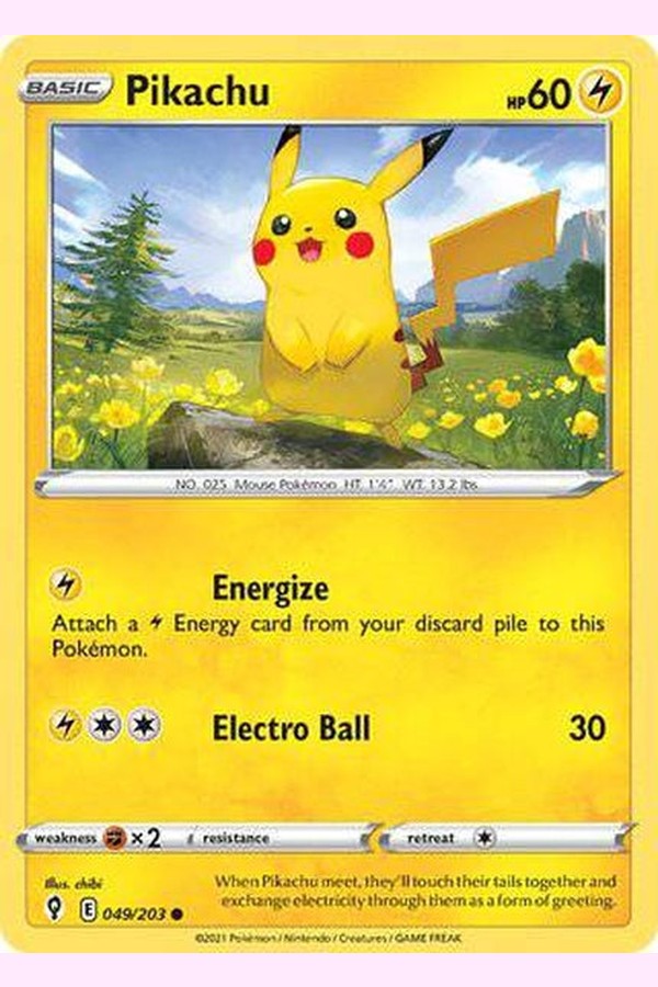 049/203 Pikachu - Common - Collectible Madness