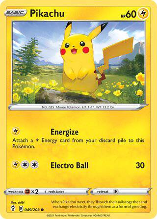 049/203 Pikachu - Common - Collectible Madness