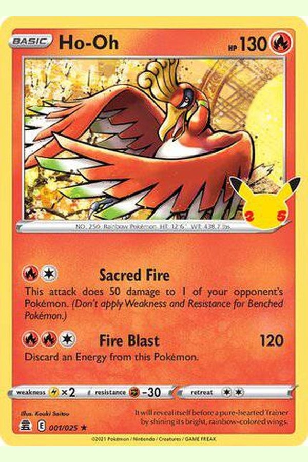 001/025 Ho-Oh - Rare - Collectible Madness