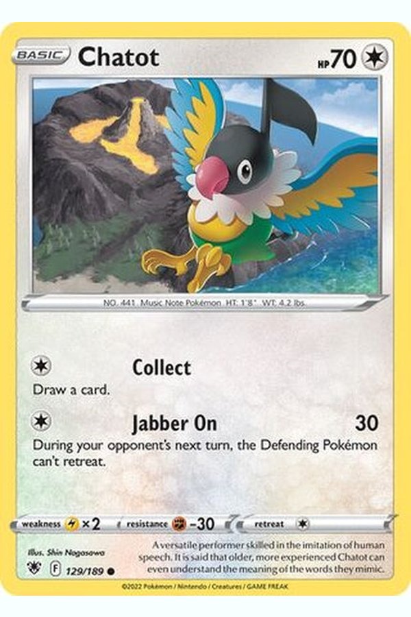 129/189 Chatot - Common - Collectible Madness